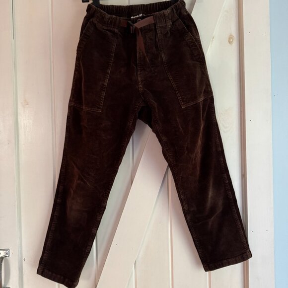 Gramicci Brown Corduroy Loose Tapered Climbing Pants - Picture 1 of 4